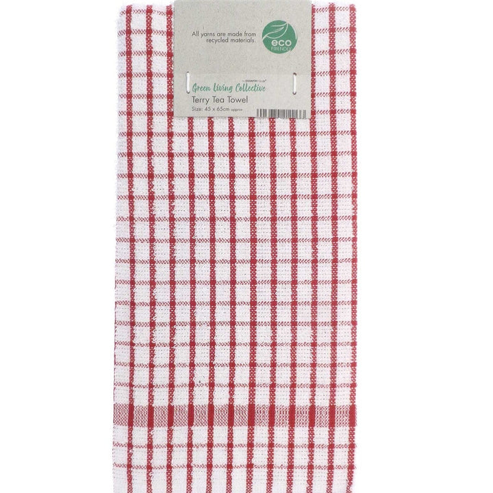 Green Living Recycled Terry Tea Towels (2 Pack)