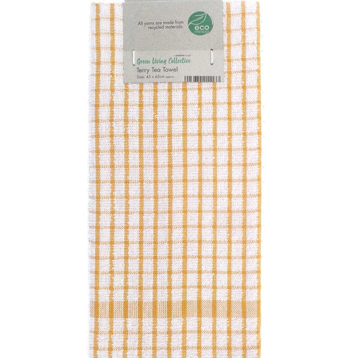 Green Living Recycled Terry Tea Towels (2 Pack)