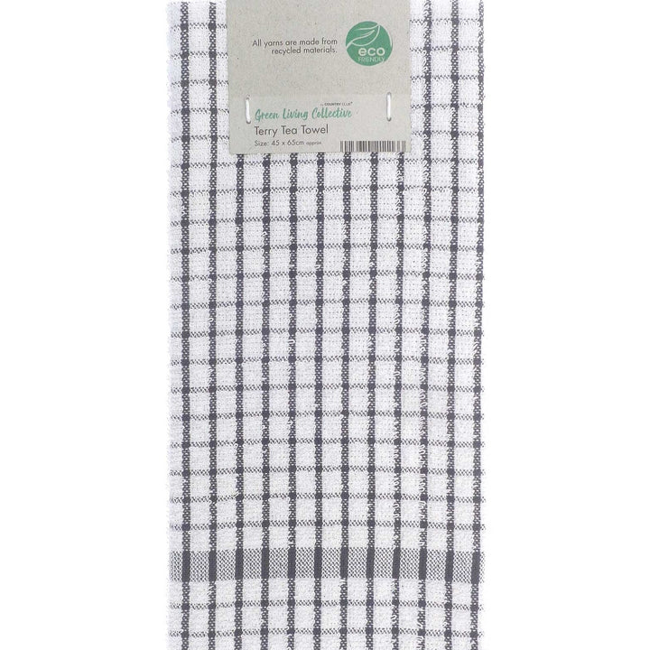 Green Living Recycled Terry Tea Towels (2 Pack)